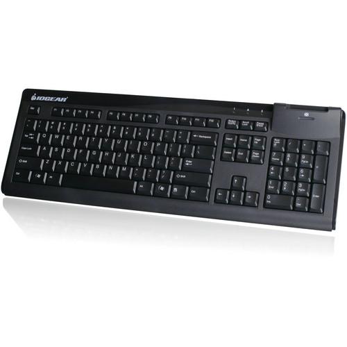 IOGEAR 104-Key Keyboard With Integrated Smart Card Reader, IOGEAR, 104-Key, Keyboard, With, Integrated, Smart, Card, Reader