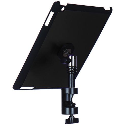 On-Stage Quick Disconnect Tablet Mounting System with Snap-On Cover for iPad 2 and 3