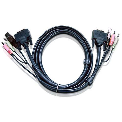 ATEN 2L-7D03U USB DVI-D Single Link KVM Cable, ATEN, 2L-7D03U, USB, DVI-D, Single, Link, KVM, Cable