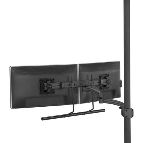 Chief K2P22HB Kontour K2P Manual Height-Adjustable Dynamic Pole Mount Articulating Arm with Dual-Monitor Array Bar