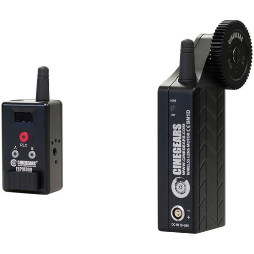 CINEGEARS Single Axis Wireless Mini Rocker Controller Kit with Standard Torque Motor and Hard Case