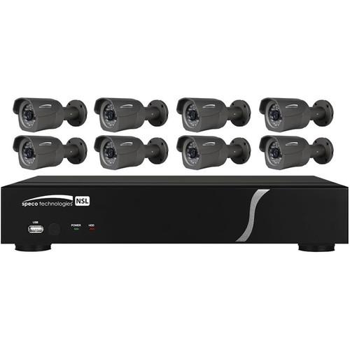 Speco Technologies ZIPL88B2 8-Channel 1080p NVR with 2TB HDD and 8 1080p Bullet Cameras