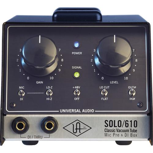 Universal Audio SOLO 610 - Classic Vacuum Tube Microphone Preamplifier and DI Box, Universal, Audio, SOLO, 610, Classic, Vacuum, Tube, Microphone, Preamplifier, DI, Box