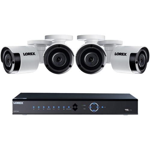 Lorex 8-Channel 4K UHD NVR with 2TB HDD & 4 5MP Night Vision Bullet Cameras