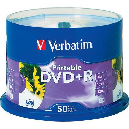 Verbatim DVD R White Inkjet Printable Recordable Disc