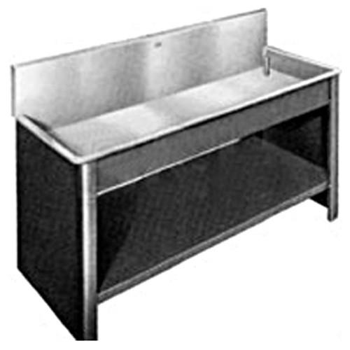 Arkay Black Vinyl-Clad Steel Cabinet for 30x108x10" for Premium & Standard Stainless Steel Sinks