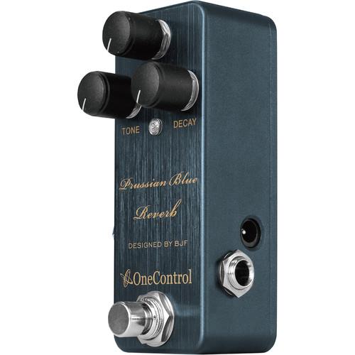 one control prussian blue reverb pedal