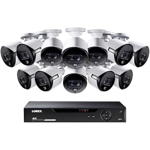 Lorex 16-Channel 4K UHD DVR with 3TB HDD & 12 4K Night Vision Bullet Cameras