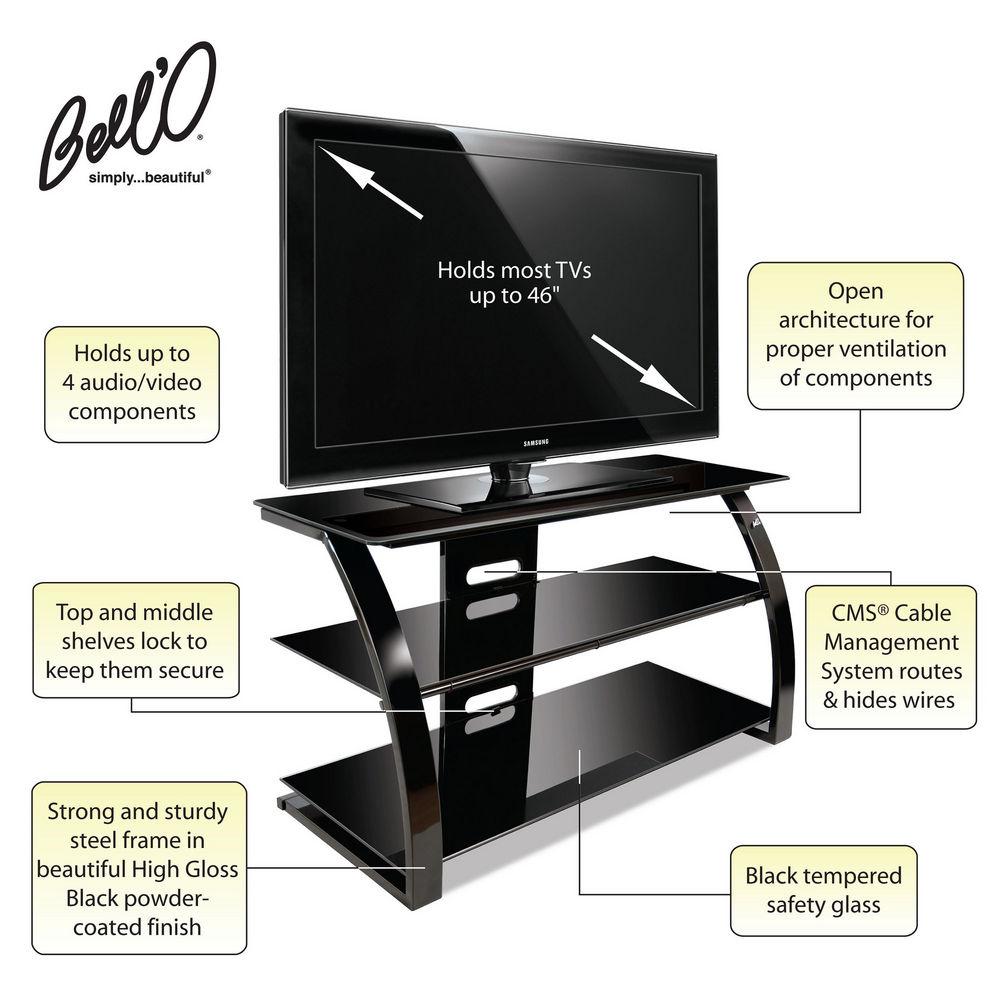 Bell'O PVS4204HG TV and Audio Video Stand, Bell'O, PVS4204HG, TV, Audio, Video, Stand