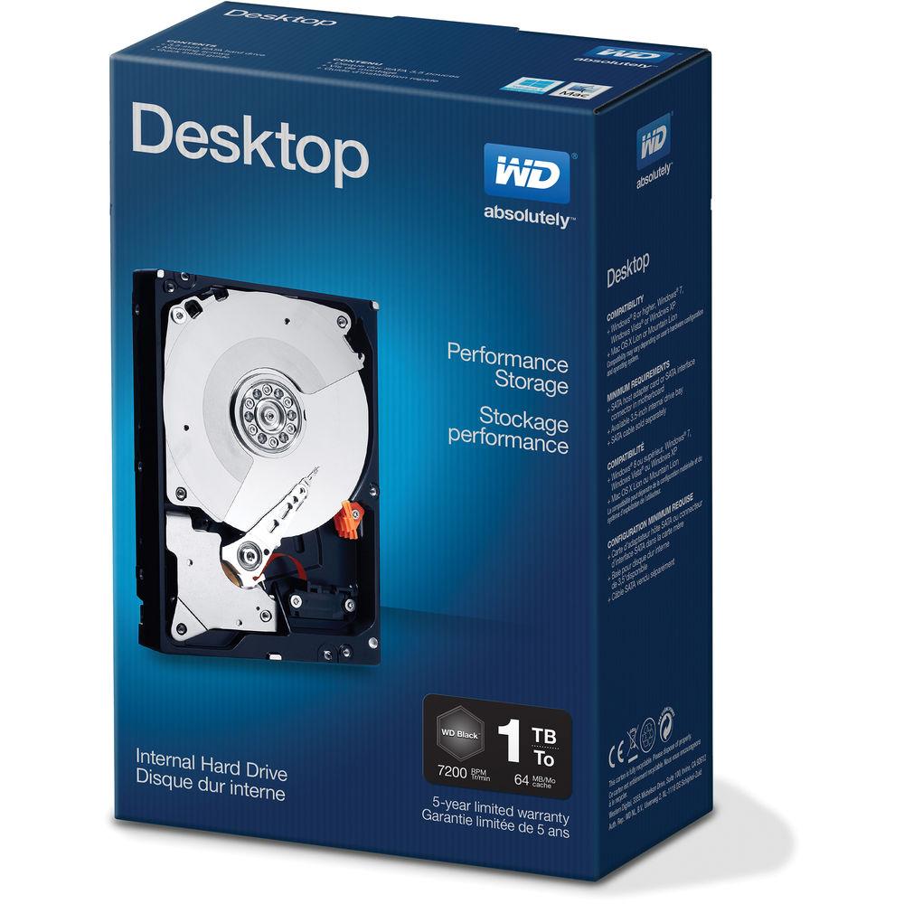 WD 1TB Desktop Performance Caviar Black HDD Retail Kit