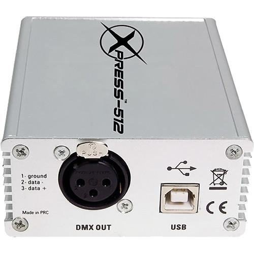 CHAUVET DJ Xpress 512 DMX-512 USB Interface, CHAUVET, DJ, Xpress, 512, DMX-512, USB, Interface