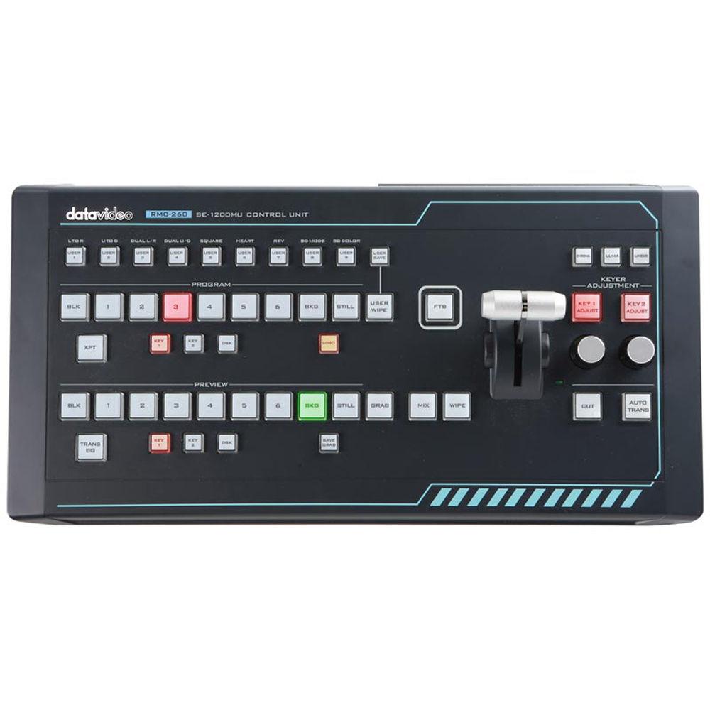 USER MANUAL Datavideo SE-1200MU 6-Input Switcher and RMC-260 | Search ...