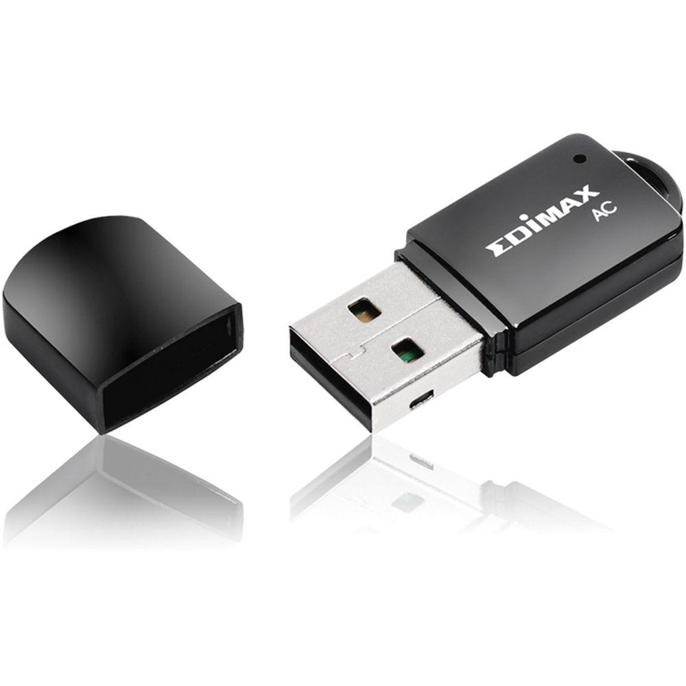 EDIMAX Technology AC600 Wireless Dual-Band Mini USB Adapter, EDIMAX, Technology, AC600, Wireless, Dual-Band, Mini, USB, Adapter