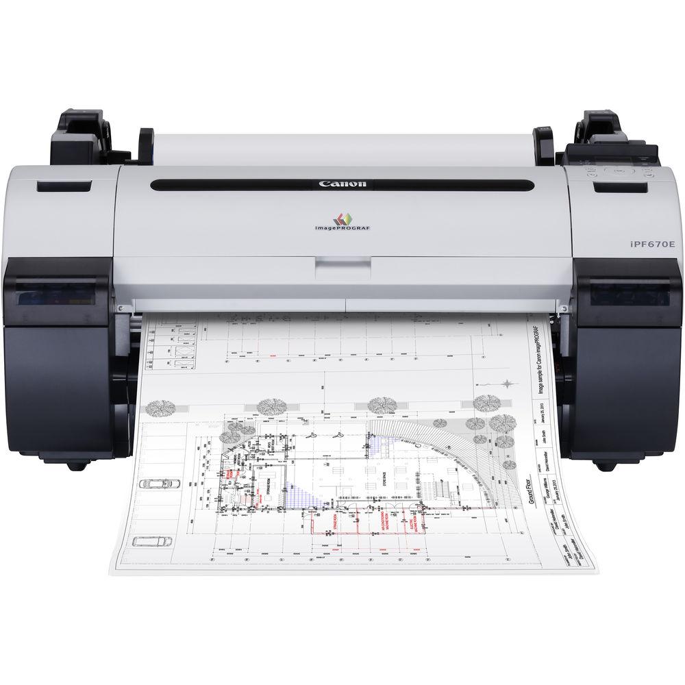 Canon imagePROGRAF iPF670E 24" Large-Format Inkjet Printer