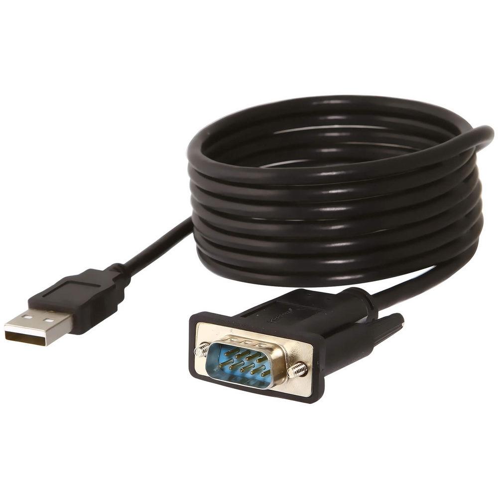 Sabrent USB 2.0 Type-A Male to RS-232 DB9 Serial 9-Pin Adapter Cable, Sabrent, USB, 2.0, Type-A, Male, to, RS-232, DB9, Serial, 9-Pin, Adapter, Cable