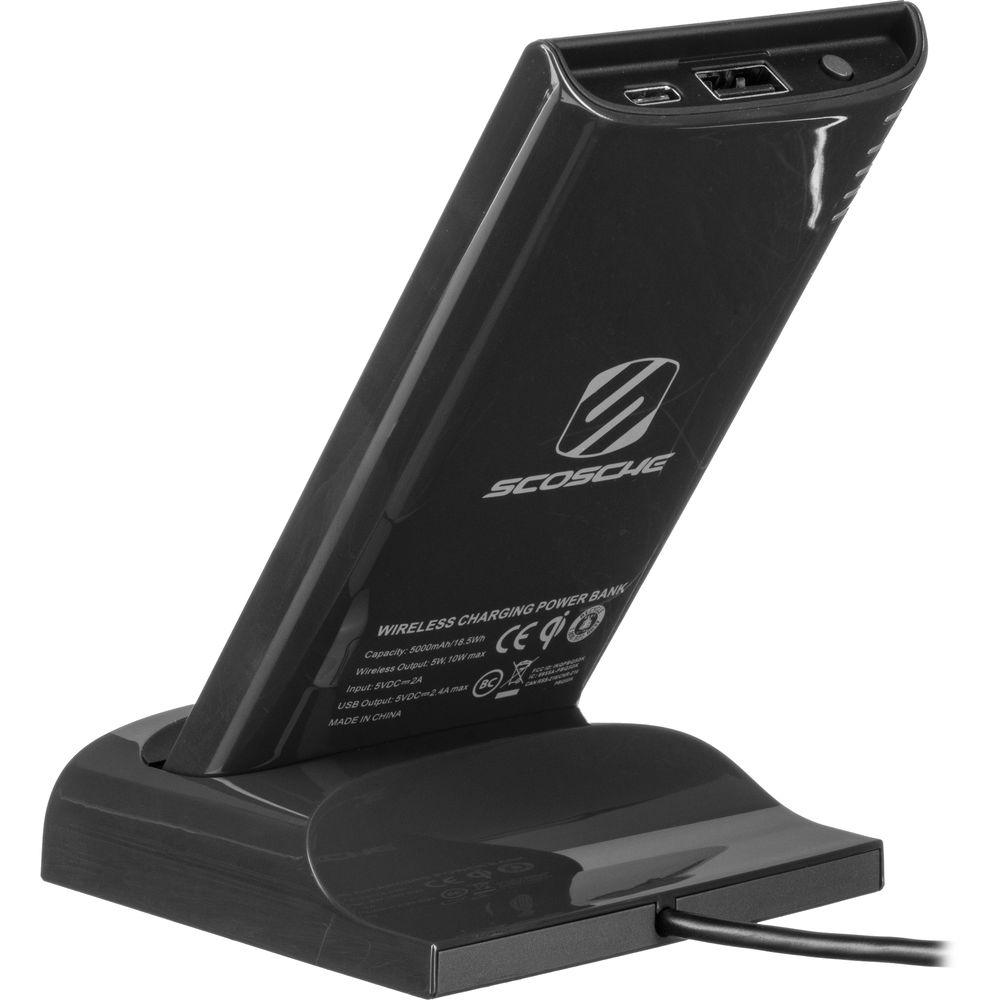 Scosche 2-In-1 Qi Wireless Charging Dock with Portable Powerbank