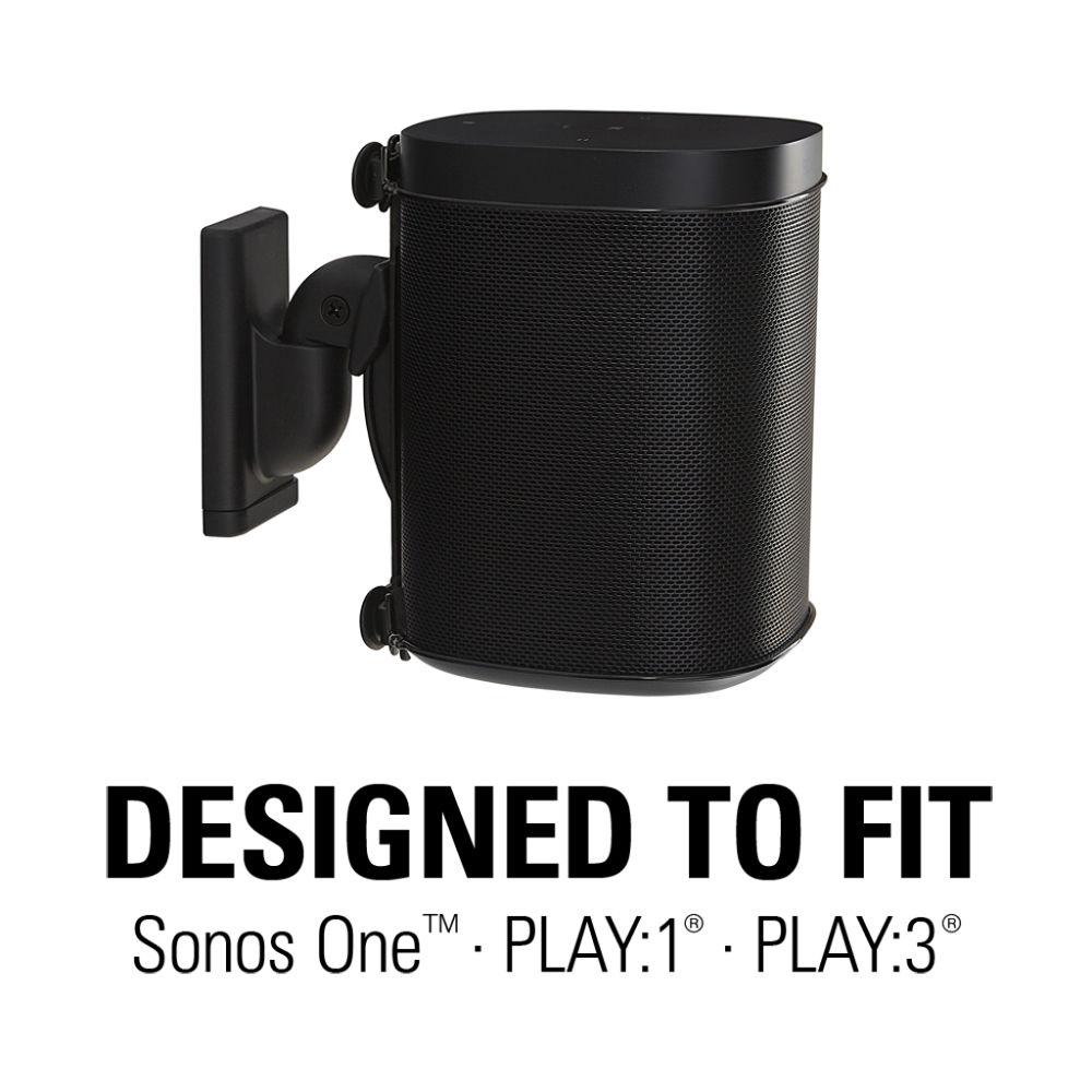 SANUS WSWM22 Wireless Speaker Wall Mounts for the Sonos One, PLAY:1, & PLAY:3