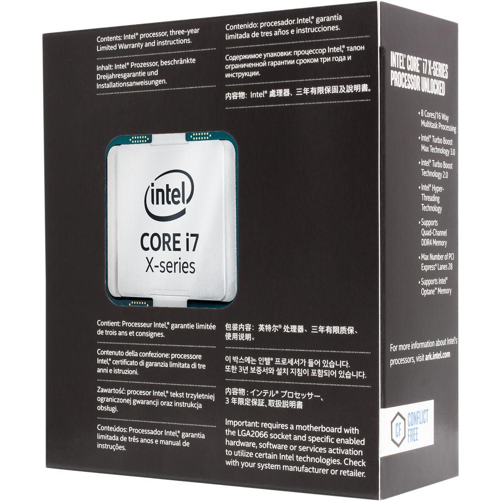 Intel Core i7-7820X X-Series 3.6 GHz 8-Core LGA 2066 Processor