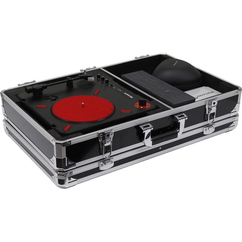Odyssey Innovative Designs Krom Series Numark PT01 Scratch Portablist Turntable Case with Side Compartment, Odyssey, Innovative, Designs, Krom, Series, Numark, PT01, Scratch, Portablist, Turntable, Case, with, Side, Compartment