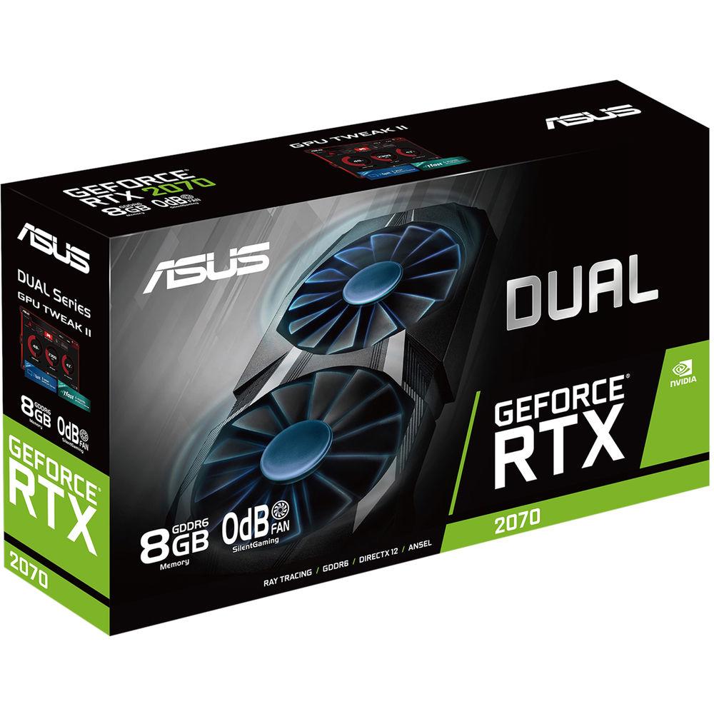 ASUS Dual GeForce RTX 2070 Graphics Card, ASUS, Dual, GeForce, RTX, 2070, Graphics, Card