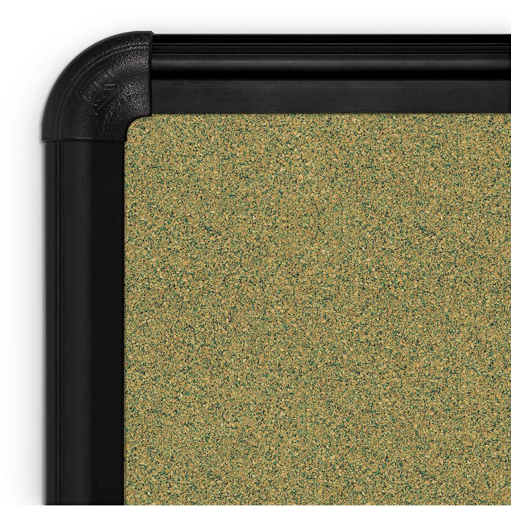 Best Rite Splash-Cork Tackboard with Black Presidential Trim