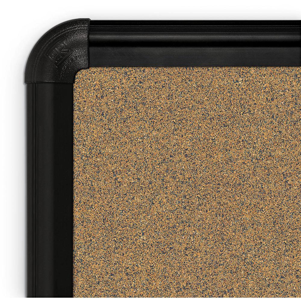 Best Rite Splash-Cork Tackboard with Black Presidential Trim, Best, Rite, Splash-Cork, Tackboard, with, Black, Presidential, Trim