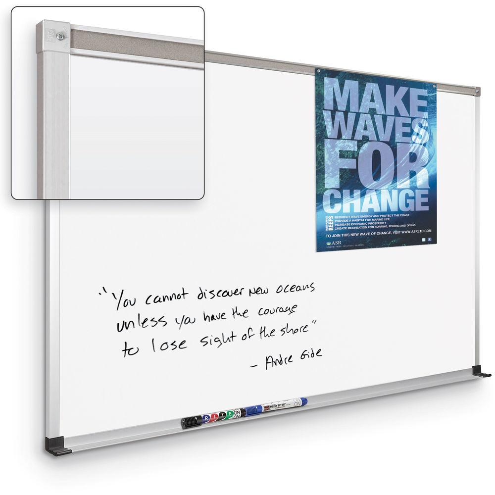 Best Rite TuF-Rite Whiteboard with ABC Aluminum Trim & Map Rail, Best, Rite, TuF-Rite, Whiteboard, with, ABC, Aluminum, Trim, &, Map, Rail