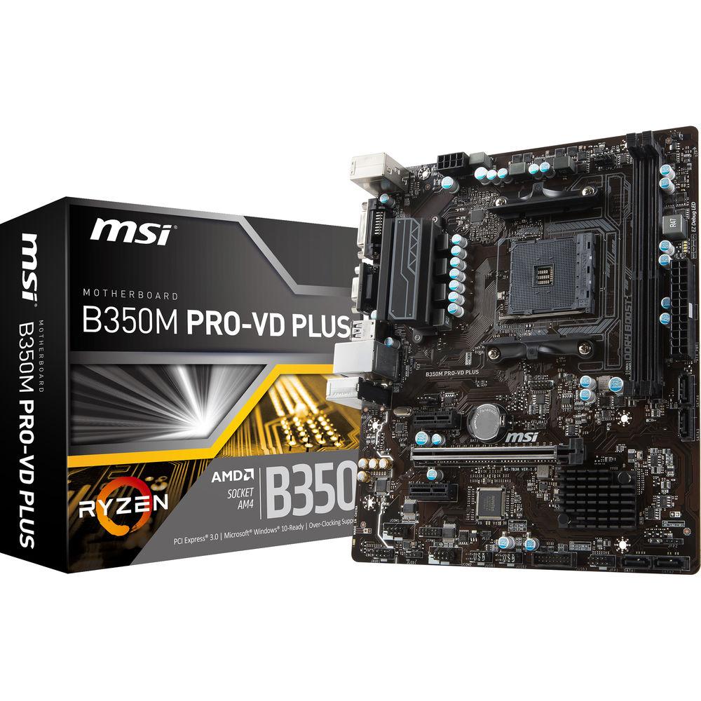 Msi b350m pro vd plus обзор