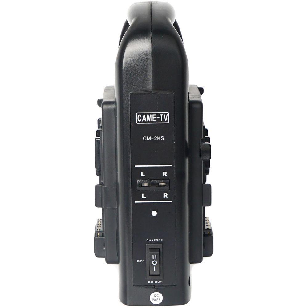 CAME-TV V-Mount 2-Channel Li-Ion Battery Charger & Power Supply for Select Cameras