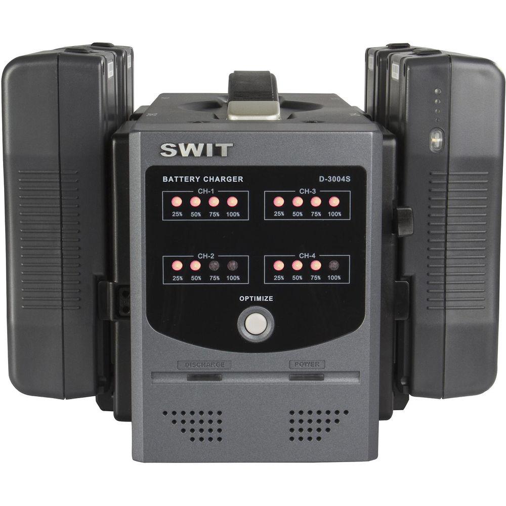 SWIT 4-Ch Simultaneous With LED Charger Indicators, SWIT, 4-Ch, Simultaneous, With, LED, Charger, Indicators