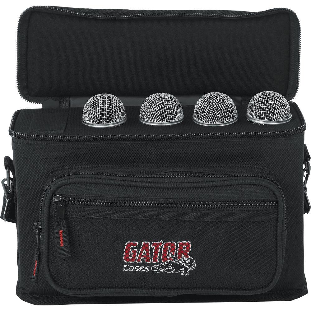 Gator Cases GM-4 4 Drop Mic Padded Bag, Gator, Cases, GM-4, 4, Drop, Mic, Padded, Bag